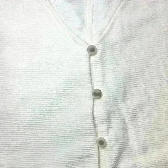 Madewell Women’s Texture & Thread Button Up Tie Front Tank Top in Cream Size XS - Picture 3 of 9